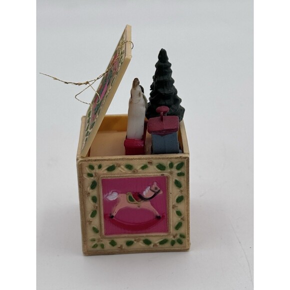Vintage Toy Box Christmas Tree Ornament Traditional Holiday Decorations - Picture 2 of 6